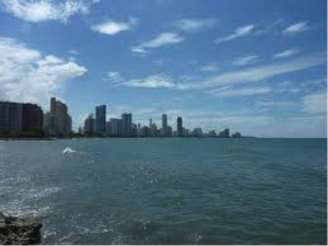 Figure 9. Cartagena high-rise hotels, sitting at sea level (Google Images).