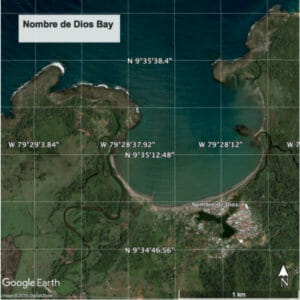 Nombre de Dios Bay. The shallow reef flat of this bay is the best developed in the entire Caribbean.