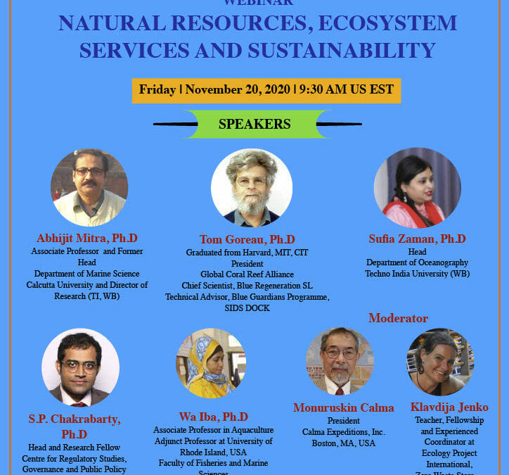 Webinar: Natural Resources, Ecosystem Services and Sustainability