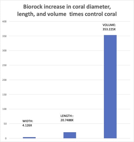 BIOROCK CORALS GROW MORE THAN 20 TIMES FASTER